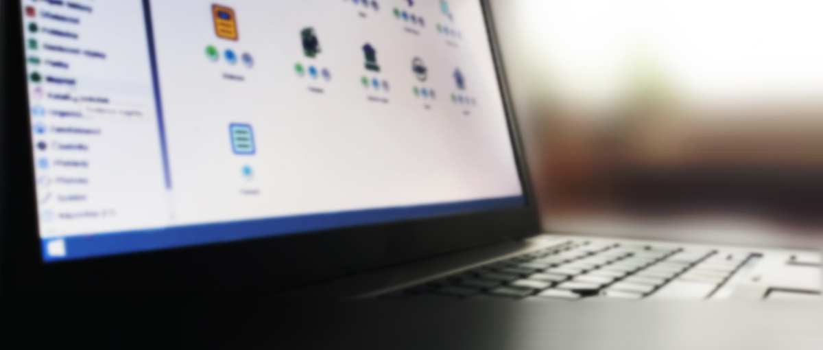 WAK INTRA - obchodně ekonomický účetní ERP systém - UI na notebooku